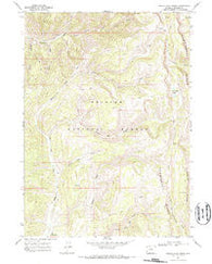 Devils Hole Creek Wyoming Historical topographic map, 1:24000 scale, 7.5 X 7.5 Minute, Year 1967