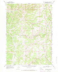 Devils Hole Creek Wyoming Historical topographic map, 1:24000 scale, 7.5 X 7.5 Minute, Year 1967