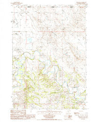 Devils Run Wyoming Historical topographic map, 1:24000 scale, 7.5 X 7.5 Minute, Year 1984