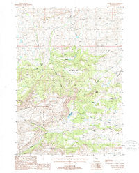 Devils Tooth Wyoming Historical topographic map, 1:24000 scale, 7.5 X 7.5 Minute, Year 1987