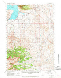 Devils Tooth Wyoming Historical topographic map, 1:62500 scale, 15 X 15 Minute, Year 1957