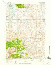 Devils Tooth Wyoming Historical topographic map, 1:62500 scale, 15 X 15 Minute, Year 1957