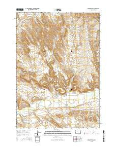 Devils Kitchen Wyoming Current topographic map, 1:24000 scale, 7.5 X 7.5 Minute, Year 2015