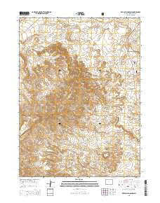 Devils Playground Wyoming Current topographic map, 1:24000 scale, 7.5 X 7.5 Minute, Year 2015