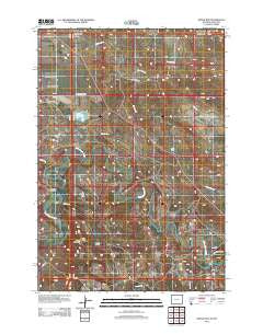 Devils Run Wyoming Historical topographic map, 1:24000 scale, 7.5 X 7.5 Minute, Year 2012
