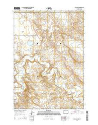 Devils Run Wyoming Current topographic map, 1:24000 scale, 7.5 X 7.5 Minute, Year 2015