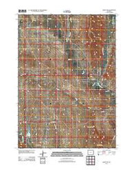 Dewey SW Wyoming Historical topographic map, 1:24000 scale, 7.5 X 7.5 Minute, Year 2012
