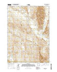 Dewey SW Wyoming Current topographic map, 1:24000 scale, 7.5 X 7.5 Minute, Year 2015