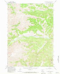 Dick Creek Lakes Wyoming Historical topographic map, 1:24000 scale, 7.5 X 7.5 Minute, Year 1969