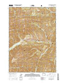 Dick Creek Lakes Wyoming Current topographic map, 1:24000 scale, 7.5 X 7.5 Minute, Year 2015