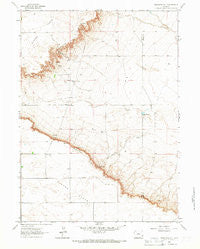 Dickinson Hill Wyoming Historical topographic map, 1:24000 scale, 7.5 X 7.5 Minute, Year 1963