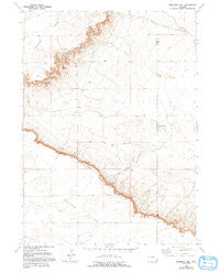 Dickinson Hill Wyoming Historical topographic map, 1:24000 scale, 7.5 X 7.5 Minute, Year 1963