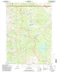 Dickinson Park Wyoming Historical topographic map, 1:24000 scale, 7.5 X 7.5 Minute, Year 1991