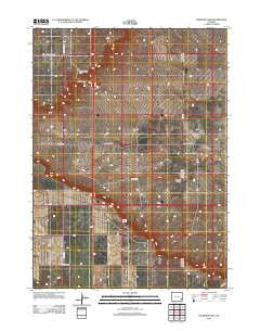 Dickinson Hill Wyoming Historical topographic map, 1:24000 scale, 7.5 X 7.5 Minute, Year 2012