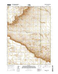 Dickinson Hill Wyoming Current topographic map, 1:24000 scale, 7.5 X 7.5 Minute, Year 2015