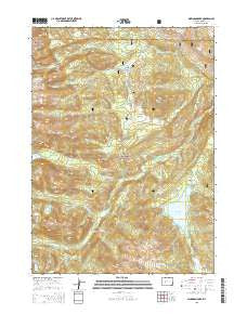 Dickinson Park Wyoming Current topographic map, 1:24000 scale, 7.5 X 7.5 Minute, Year 2015