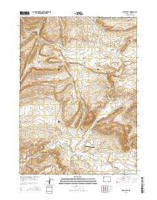 Difficulty Wyoming Current topographic map, 1:24000 scale, 7.5 X 7.5 Minute, Year 2015