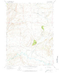 Difficulty Wyoming Historical topographic map, 1:24000 scale, 7.5 X 7.5 Minute, Year 1961