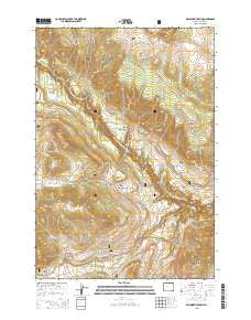 Dillworth Bench Wyoming Current topographic map, 1:24000 scale, 7.5 X 7.5 Minute, Year 2015