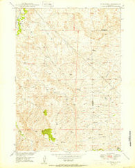 Dilts Ranch Wyoming Historical topographic map, 1:24000 scale, 7.5 X 7.5 Minute, Year 1950