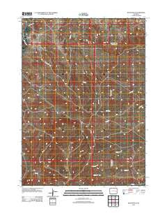 Dilts Ranch Wyoming Historical topographic map, 1:24000 scale, 7.5 X 7.5 Minute, Year 2012