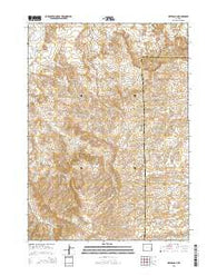Dilts Ranch Wyoming Current topographic map, 1:24000 scale, 7.5 X 7.5 Minute, Year 2015