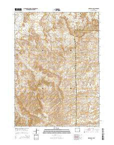 Dilts Ranch Wyoming Current topographic map, 1:24000 scale, 7.5 X 7.5 Minute, Year 2015