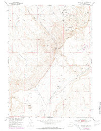 Dishpan Butte Wyoming Historical topographic map, 1:24000 scale, 7.5 X 7.5 Minute, Year 1953