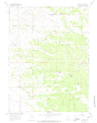 Divide Peak Wyoming Historical topographic map, 1:24000 scale, 7.5 X 7.5 Minute, Year 1961