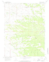 Divide Peak Wyoming Historical topographic map, 1:24000 scale, 7.5 X 7.5 Minute, Year 1961