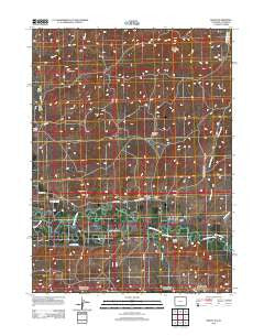 Dixon Wyoming Historical topographic map, 1:24000 scale, 7.5 X 7.5 Minute, Year 2012
