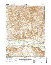 Dixon Wyoming Current topographic map, 1:24000 scale, 7.5 X 7.5 Minute, Year 2015