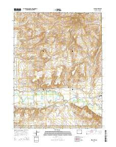 Dixon Wyoming Current topographic map, 1:24000 scale, 7.5 X 7.5 Minute, Year 2015