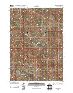 Dixon Ranch Wyoming Historical topographic map, 1:24000 scale, 7.5 X 7.5 Minute, Year 2012