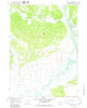 Dodge Butte Wyoming Historical topographic map, 1:24000 scale, 7.5 X 7.5 Minute, Year 1966