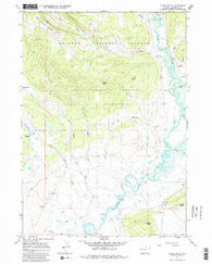 Dodge Butte Wyoming Historical topographic map, 1:24000 scale, 7.5 X 7.5 Minute, Year 1966