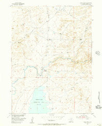 Dodge Ranch Wyoming Historical topographic map, 1:24000 scale, 7.5 X 7.5 Minute, Year 1955