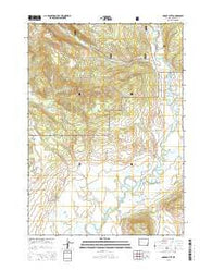 Dodge Butte Wyoming Current topographic map, 1:24000 scale, 7.5 X 7.5 Minute, Year 2015