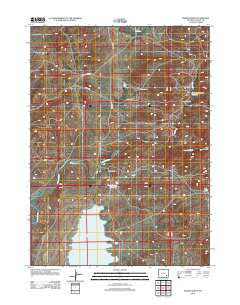Dodge Ranch Wyoming Historical topographic map, 1:24000 scale, 7.5 X 7.5 Minute, Year 2012