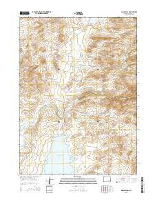 Dodge Ranch Wyoming Current topographic map, 1:24000 scale, 7.5 X 7.5 Minute, Year 2015