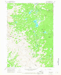 Dome Lake Wyoming Historical topographic map, 1:24000 scale, 7.5 X 7.5 Minute, Year 1964