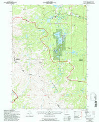 Dome Lake Wyoming Historical topographic map, 1:24000 scale, 7.5 X 7.5 Minute, Year 1993