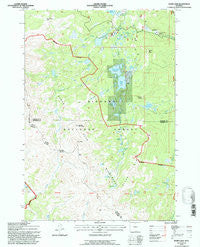 Dome Lake Wyoming Historical topographic map, 1:24000 scale, 7.5 X 7.5 Minute, Year 1993