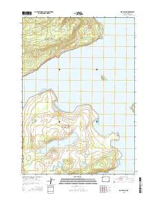 Dot Island Wyoming Current topographic map, 1:24000 scale, 7.5 X 7.5 Minute, Year 2015