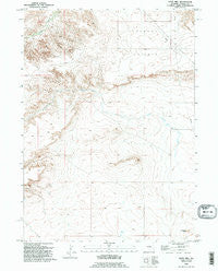 Doty Hill Wyoming Historical topographic map, 1:24000 scale, 7.5 X 7.5 Minute, Year 1990