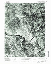 Doty Mountain SW Wyoming Historical topographic map, 1:24000 scale, 7.5 X 7.5 Minute, Year 1975