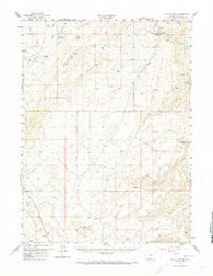 Doty Mountain Wyoming Historical topographic map, 1:62500 scale, 15 X 15 Minute, Year 1957