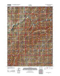 Doty Mountain Wyoming Historical topographic map, 1:24000 scale, 7.5 X 7.5 Minute, Year 2012