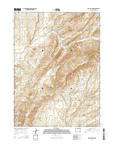Doty Mountain Wyoming Current topographic map, 1:24000 scale, 7.5 X 7.5 Minute, Year 2015