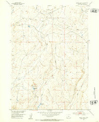 Double Butte Wyoming Historical topographic map, 1:24000 scale, 7.5 X 7.5 Minute, Year 1952